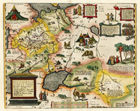 Карта России английского торгового агента и дипломата Антония Дженкинсона 1562 г.