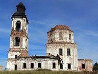 Церковь Троицы Живоначальной на Вещезерском погосте. Построена в начале XIX в.