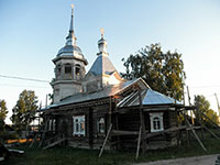 Церковь Космы и Дамиана, с. Логдуз Бабушкинского района. Фото 2014 г.