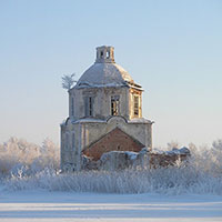 Церковь Сретения Господня, урочище Ковжа Белозерского района. Фото 2008 г.
