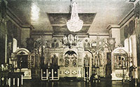 Внутренний вид Лазаревского храма, 1970-е гг.