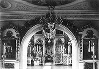 Интерьер верхней части Николаевской Глинковской церкви. Начало ХХ в. Неизвестный фотограф