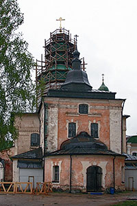 Работы по реставрации Успенского собора Кирилло-Белозерского монастыря, 2013 г.