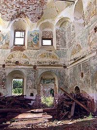 Современное состояние храма Вознесения Христова Спасо-Евфимиева Сянжемского монастыря