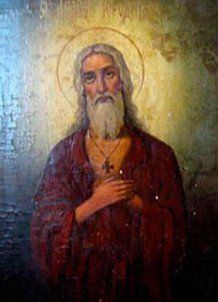 Св. пр. Андрей Тотемский Христа ради юродивый. Икона