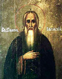 Прп. Симон Воломский. Икона XIX века