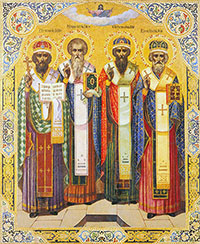 Святители Герасим, Стефан, Питирим и Иона, епископы Пермские. Икона