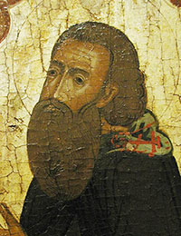 Амфилохий Глушицкий, фрагмент иконы XVII века