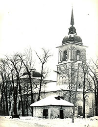 Церковь Николая Чудотворца (Никольская Шиленгская) в с. Гаврилково Междуреченского района, 1970-е гг.
