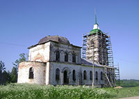 Церковь Николая Чудотворца (Никольская Шиленгская) в с. Гаврилково Междуреченского района. 