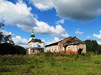 Никольская и Леонтьевская церкви в с. Гаврилково Междуреченского района