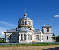 Церковь Георгия Победоносца в с. Илезский Погост Тарногского района. Фото 2013 г.