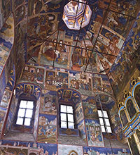 Фрески главного свода церкви Казанской иконы Божией Матери