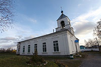 Церковь Покрова Пресвятой Богородицы в п. Сазоново Чагодощенского района. Фото 2011 г.