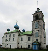 Церковь Благовещения Пресвятой Богородицы в с. Дмитриево Череповецкого района. Фото 2011 г.