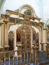 Иконостас церкви Бориса и Глеба в с. Ирма. Фото 2008 г.