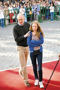 Лауреат Гран-при Уберто Пазолини, который на открытии фестиваля был с дочерью, на церемонии вручения призов не присутствовал – надо было уезжать. Фото Марии Жаренковой