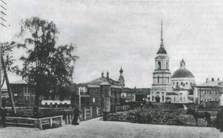 Церковь Благовещения Пресвятой Богородицы. Вид с улицы Октябрьской (бывшая Большая Дворянская)