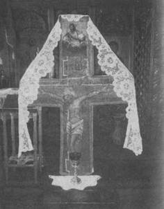 Древняя Святыня – каменный крест из храма Николая Мирликийского в Прилуках – теперь установлена в церкви Святого Духа в селе Архангельском Сокольского района