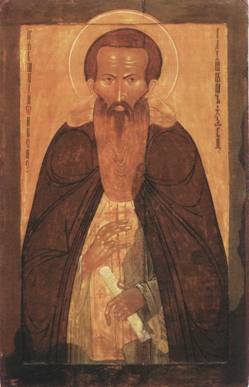 Преподобный Дионисий Глушицкий. Икона. Конец XVII в.