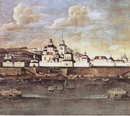 В. Березин. Устюг Великий. Фрагмент. Холст, масло. 1790 г.