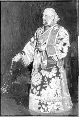 Валерий Страхов. Портрет протодиакона Николая Воздвиженского