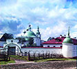 Главный собор Горицкого монастыря с дороги. 1909 год