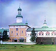 Святые ворота [с церковью Иоанна Лествичника в Кирилло-Белозерском монастыре]. 1909 год
