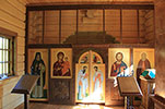 Валаам, о. Байонный. Иконостас. Резьба. Дуб. 2000 г. 
