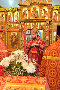 Архиерейская литургия в Вознесенском храме г. Сокол