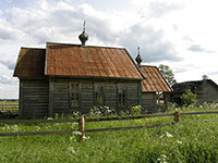 Церковь Георгия Победоносца в Крае, д. Терьково (Край) Бабаевского района. Фото 2010 г.