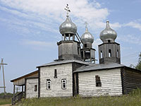 Церковь Успения Пресвятой Богородицы в с. Девятины Вытегорского района. Фото 2006 г.