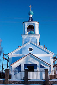 Церковь Собора Пресвятой Богородицы, п. Новокемский Вашкинского района. Фото 2009 г.