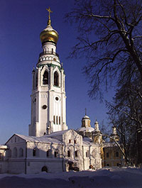 Вид на колокольню Софийского собора