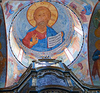 Главный купол с изображением Христа Вседержителя