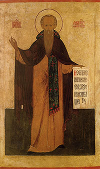 Икона преподобного Ферапонта из церкви Богоявления Ферапонтова монастыря. Середина XVII в. 