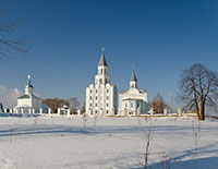 Общий вид Николо-Коряжемского монастыря. Архангельская область. Фото 2010 г.