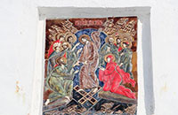 Мозаика на западных воротах Горицкого монастыря «Воскресение Христово»