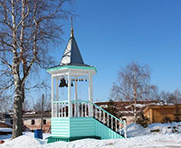 Звонница в Воскресенском Горицком монастыре. Фото 2012 г.