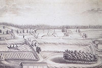 Неизвестный художник. Вид Лопотова монастыря. Литография 1858 г. 