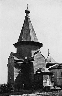Александро-Куштский монастырь (основан в XV в.). Фото И. О. Дудина начала ХХ в.