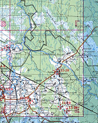Фрагмент листа 95 из 2-го тома Церковно-исторического атласа Вологодской области. Шифр 13-10 – Кохтышская Иоанно-Богословская пустынь