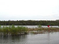 Место, где находилась Николо-Мокрая пустынь. Нынe – это уpочище Никoла Мoкрый в Междуpеченском pайоне Вoлогодской oбл. Фото 2014 г.