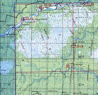 Фрагмент листа 98 из 2-го тома Церковно-исторического атласа Вологодской области. Шифр 30-14 – Николаевский Усть-Стрелицкий мужской монастырь 