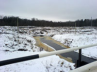 Река Стрелица в Междуреченском р-не, в устье которой в XVI в. был основан Усть-Стрелицкий мужской монастырь