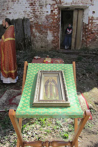 Икона прп. Игнатия Ломского. Фото 2015 г.