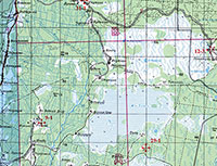 Фрагмент листа 42 из 2-го тома Церковно-исторического атласа Вологодской области. Шифр 29-1 – Становищская пустынь