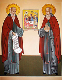 Икона прпп. Трифона и Феодорита Кольского 