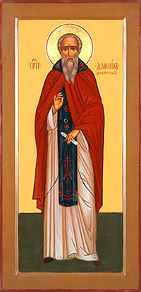 Прп. Даниил Шужгорский. Икона