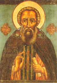 Икона «Преподобный Димитрий Прилуцкий» 18 век.